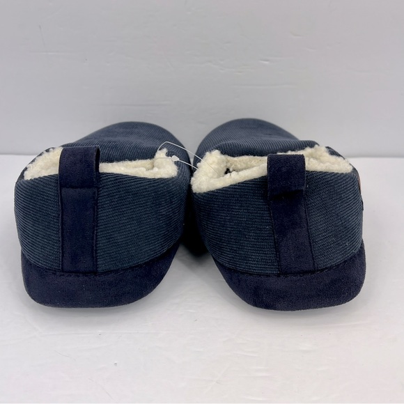 COBIAN JACKSON MEN’S SLIPPERS, WITH FAUX FUR INSIDE, NAVY BLUE, US SIZE 8, EU40 - Picture 4 of 14